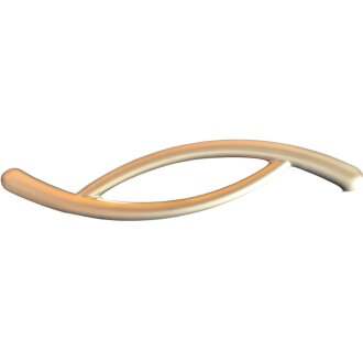 Hettich Möbelgriff, BA 128mm, 128 x 30 x 30 mm, Zinkdruckguss, Edelstahl-Optik