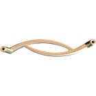 Hettich Möbelgriff, BA 128mm, 128 x 30 x 30 mm, Zinkdruckguss, Edelstahl-Optik