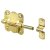 HETTICH Grendelriegel, 52 x 48 mm, Stahl vermessingt, 5 Stück