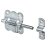 HETTICH Grendelriegel, 52 x 48 mm verzinkt, 5 Stück