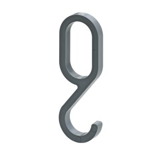 HETTICH Kleiderhaken für Schrankrohre, Ø 15 / 30 mm, grau, 4 Stück