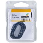 HETTICH Kleiderhaken für Schrankrohre, Ø 15 / 30 mm, verchromt, 4 Stück