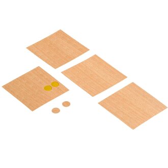 HETTICH Möbelpflaster, Ø 14 mm, Kunststoff, buchefarben, 100 Stück