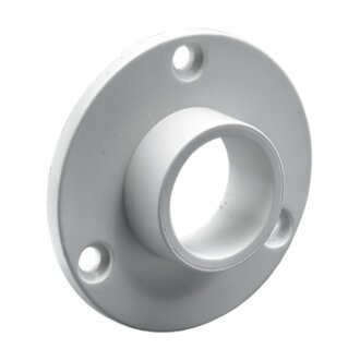 Schrankrohrlager Ø20mm Rosette weiß