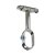 HETTICH Schrankrohrmittellager mit Schraube, Ø 15 x 30mm, verchromt