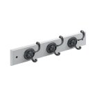 HETTICH Holzgarderobe, 3 Haken, 400 x 80 x 96 mm, Holz...