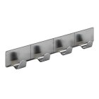 HETTICH Hakenleiste, 4 Haken, selbstklebend, 160 x 31 x...