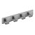 HETTICH Hakenleiste, 4 Haken, selbstklebend, 160 x 31 x 20 mm, Edelstahl-Optik