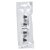 HETTICH Hakenleiste, 4 Haken, selbstklebend, 160 x 31 x 20 mm, Edelstahl-Optik