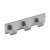 HETTICH Hakenleiste selbstklebend, 3 Haken, 120 x 28 x 20 mm, Stahl Edelstahl Optik