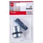 Türstopper zum Anschrauben, Ø 28/35 x 37 mm, Stahl, lackiert, silber