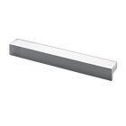 Hettich Möbelgriff, Aluminium-Optik, BA 96 mm