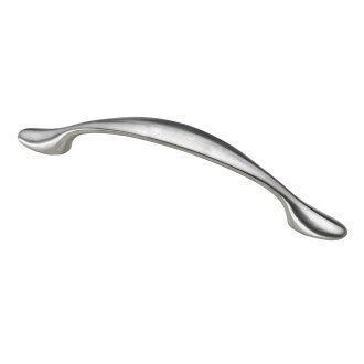 HETTICH Griff, Zinkdruckguss, Edelstahl-Optik, BA96mm
