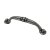 HETTICH Möbelgriff, BA96 mm Zinkdruckguss brüniert, silberfarben, 110x14x28 mm