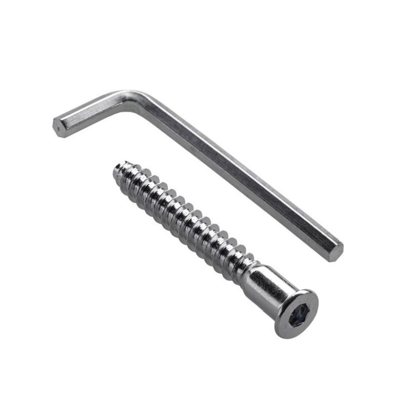 5mm / 6,4mm / 7mm Möbelschrauben Eckverbindungsschrauben Verzinkt Schrauben E - Foto 8