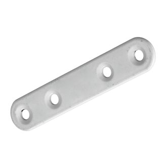 HETTICH Verbindungsblech, 80 x 15 mm, weiß, 25 Stück