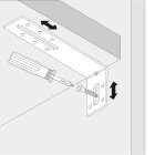 HETTICH Verstellwinkel, 30 x 55 x 140 x 2 mm, Stahl,...