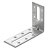 HETTICH Verstellwinkel, 55 x 80 x 30mm, verzinkt