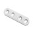 HETTICH Verbindungsblech, 15 x 60 x 2 mm, Stahl, pulverbeschichtet, weiß, 12 Stück