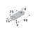 HETTICH Verbindungsblech 40 x15 x 2mm, Stahl, pulverbeschichtet, weiß, 12 Stück