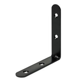 Stuhlwinkel, 20 x 100 x 100 x 2 mm, Stahl, pulverbeschichtet, schwarz