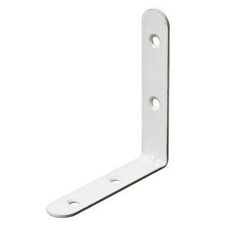 HETTICH Stuhlwinkel, 20 x 100 x 100 x 2 mm, Stahl pulverbeschichtet, weiß