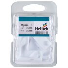 Schubkastenstabilisator 35 x 35 x 8mm weiß 4 Stück