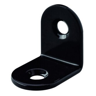 HETTICH Stuhlwinkel, 15 x 20 x 20 x 2 mm, Stahl pulverbeschichtet, schwarz 10 Stück