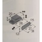 HETTICH Magnetschnäpper, 2 kg, 35 x 15mm, braun, 50 Stück