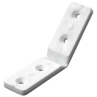 Hettich Eckverbinder 90-270°, 90 x 20 x 4mm, Kunststoff, weiß