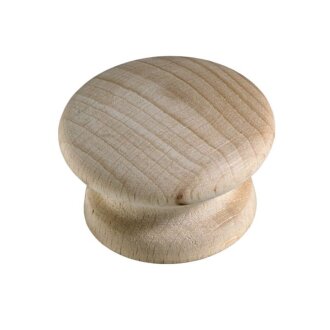 HETTICH Möbelknopf, Ø 44 x 29 mm, Buche roh