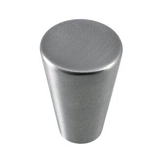 Hettich Möbelknopf, Ø 20mm, Zinkdruckguss, Edelstahl-Optik