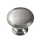 Knopf Zinkdruckguss Edelstahl-Optik Ø32mm