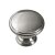 Hettich Möbelknopf, Ø 32mm, Zinkdruckguss, Edelstahl-Optik