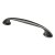 HETTICH Möbelgriff, BA128mm, Zinkdruckguss, brüniert, 154 x 19 x 27,5mm