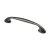 HETTICH Möbelgriff, Zinkdruckguss brüniert, silberfarben, BA 128mm