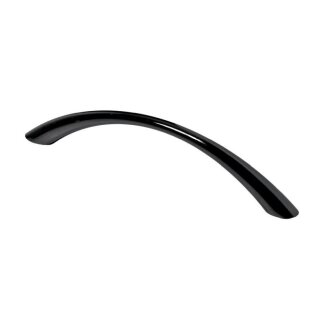 HETTICH Möbelgriff, Zinkdruckguss verchromt, schwarz, BA 128mm