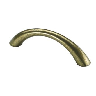 HETTICH Möbelgriff, BA64 mm, Zinkdruckguss, vermessingt, brüniert, 79x10x23