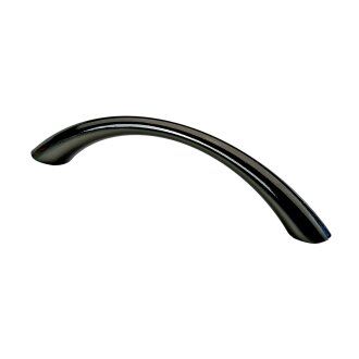 HETTICH Möbelgriff, BA96 mm, Zinkdruckguss, verchromt, schwarz, 112,5x10x26,5 mm