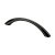 HETTICH Möbelgriff, BA96 mm, Zinkdruckguss, verchromt, schwarz, 112,5x10x26,5 mm