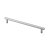 Hettich Möbelgriff, BA224 mm, Stahl, Aluminium-Optik, 12x265x32