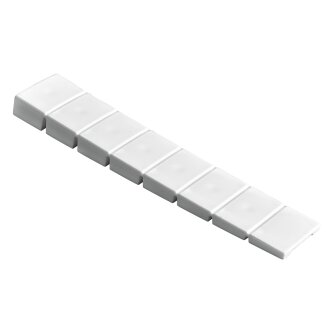 HETTICH Unterlegkeil zum Abknipsen, 8 x 20 x 100 mm, Kunststoff, weiß, 4 Stück