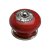Knopf Porzellan Zinkdruckguss rot vintage