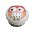 HETTICH Möbelknopf Eule, Ø 40mm, Porzellan,...