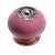 HETTICH Knopf, Ø 40mm, Porzellan Zinkdruckguss, rosa