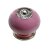 Knopf Porzellan Zinkdruckguss rosa D40mm