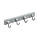 Hettich 4er Hakenleiste, 293 x 62 x 45mm, Alu-Optik
