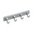 Hettich 4er Hakenleiste, 293 x 62 x 45mm, Alu-Optik