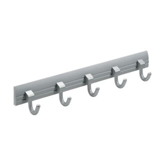 Hettich 5er Hakenleiste, 370 x 62 x 45mm, Alu-Optik