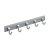 Hettich 5er Hakenleiste, 370 x 62 x 45mm, Alu-Optik